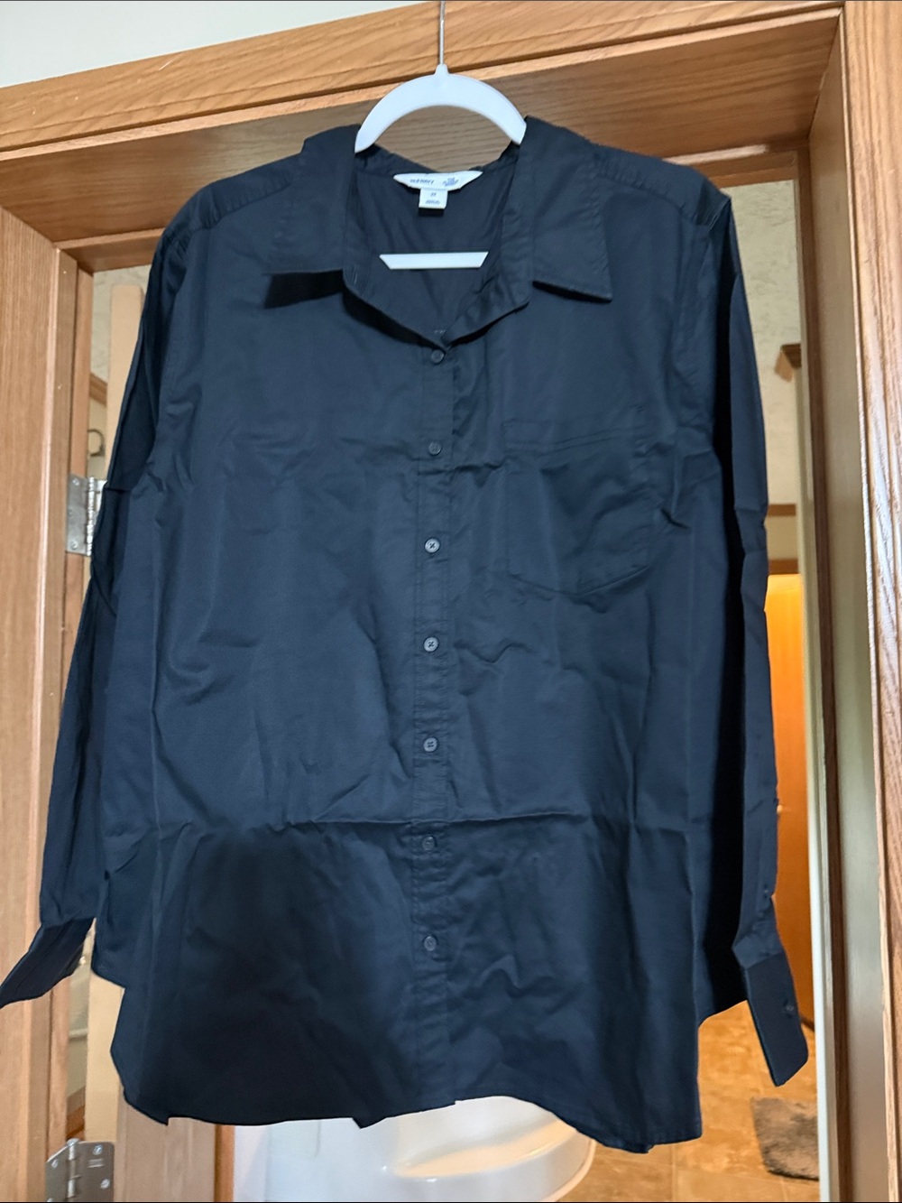 NWT Old Navy Black Button-Down Shirt